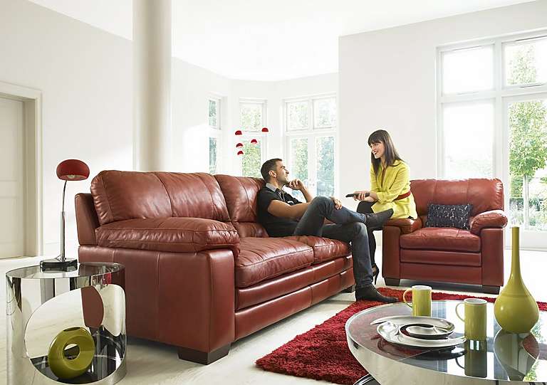 Alonza Leatherette Sofa
