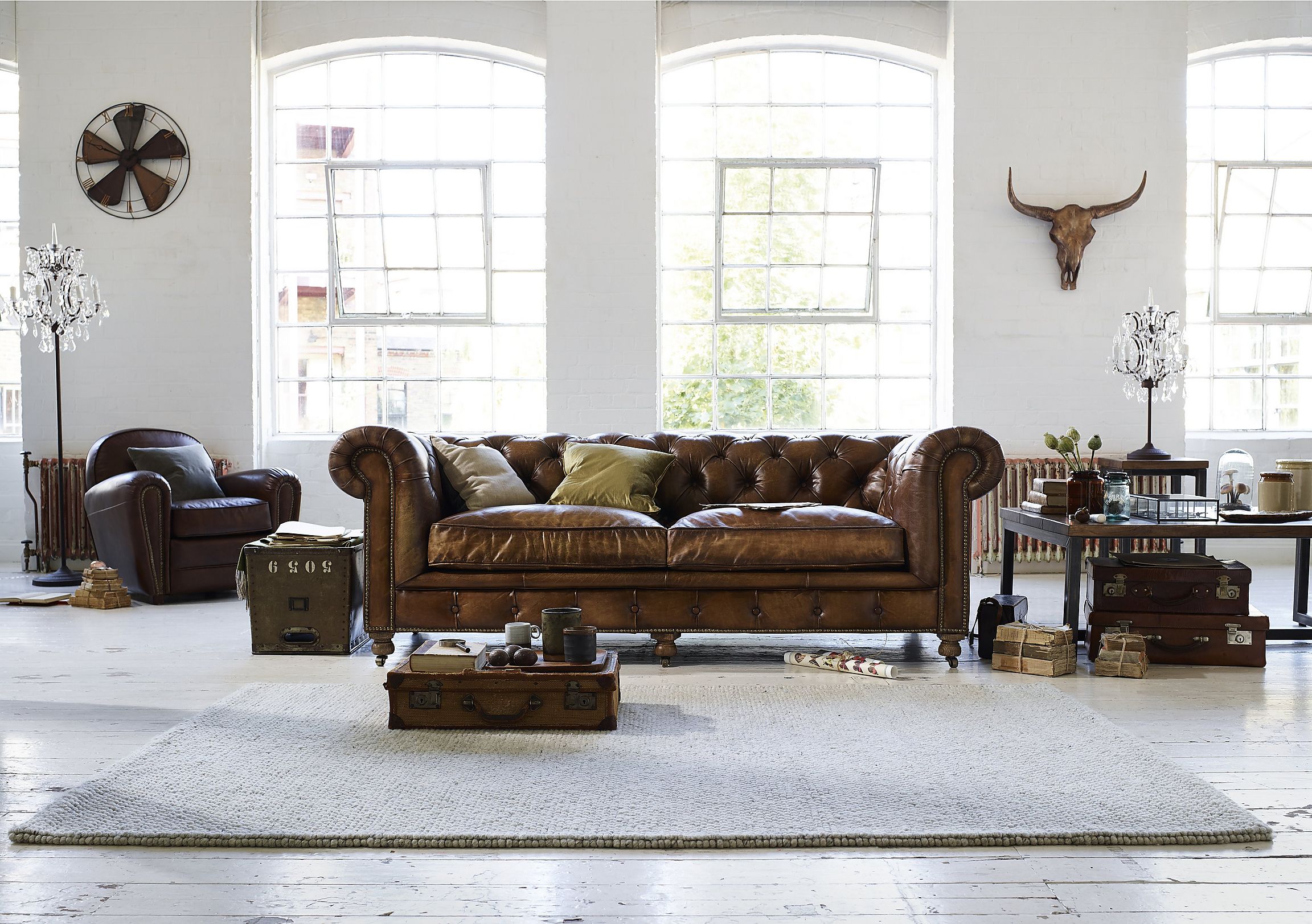 Armino Leatherette Sofa