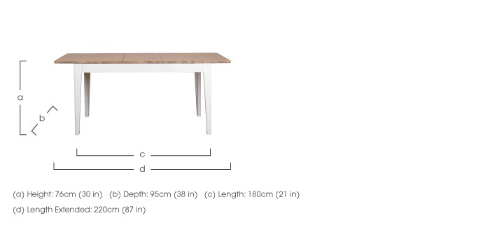 Clarissa 4 Seater Dining Table
