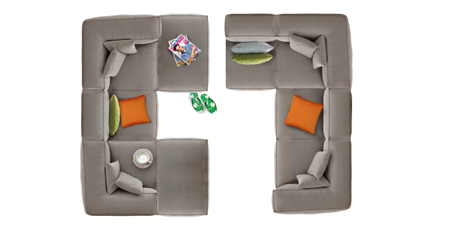 Hampman Modular Fabric Sofa 3Seater