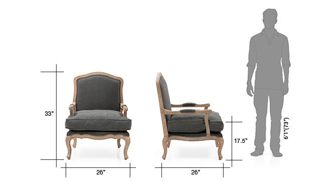 Lorex Arm Chair (Grey)
