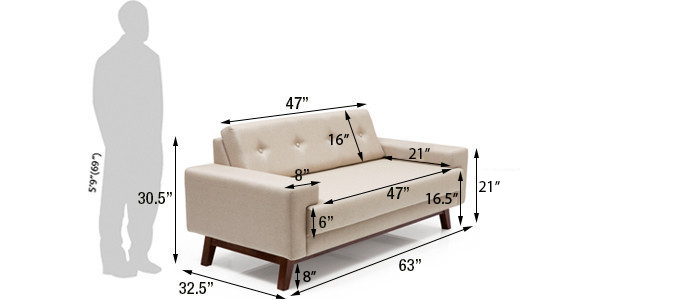 BEEN SOFA 2-SEATER MOCHA