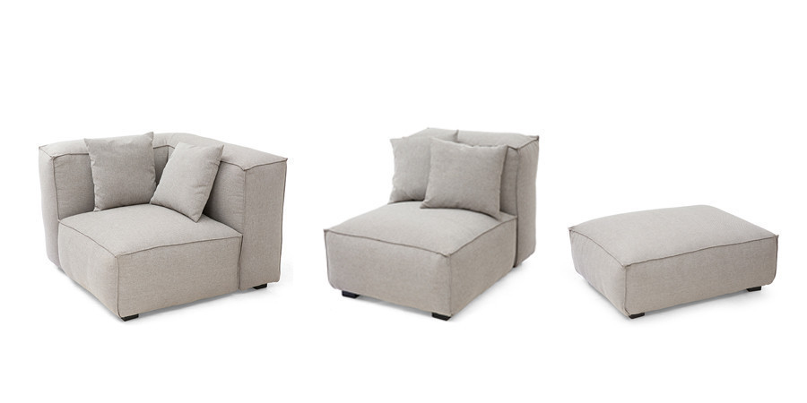 Hampman Modular Fabric Sofa 3Seater