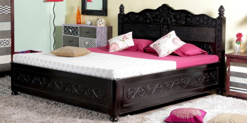 Abigail Queen Size Bed with storage