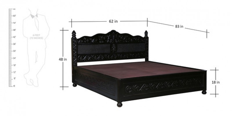 Abigail Queen Size Bed with storage