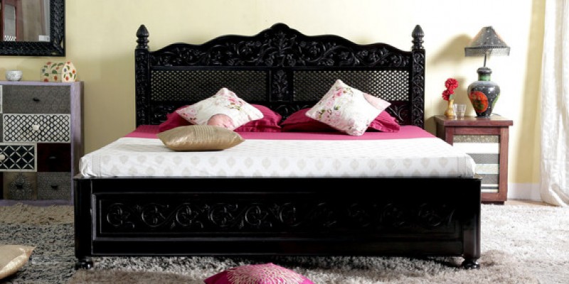 Abigail Queen Size Bed with storage