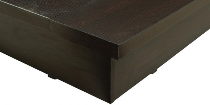Abner King Bed with Walnut Colour