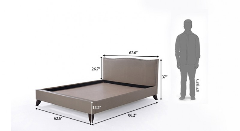 AUGUSTA UPHOLSTERED BED QUEEN SIZE