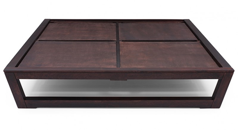 Caprica Bed Queen size (Mahogany Finish)