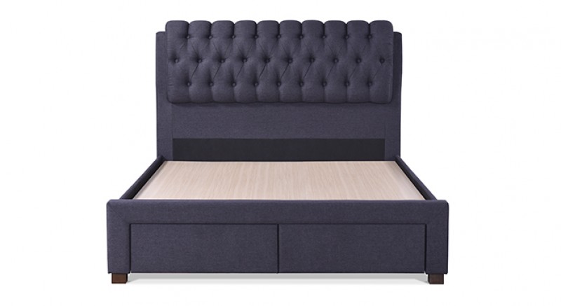 CASIOPE UPHOLSTERED STORAGE BED QUEEN SIZE