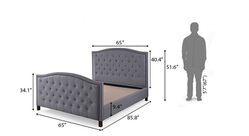 Rother Upholstered Bed Queen Size
